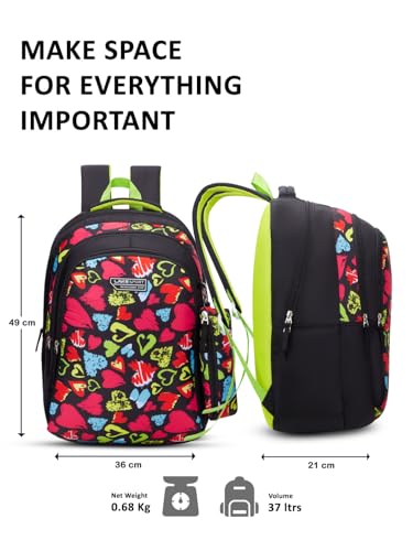 Image of Lavie Sport passion Laptop Backpack | 37 Liters | Fits Upto 16 Inch | Laptop Compatiable | Rain Cover | Gift for Boys & Girls