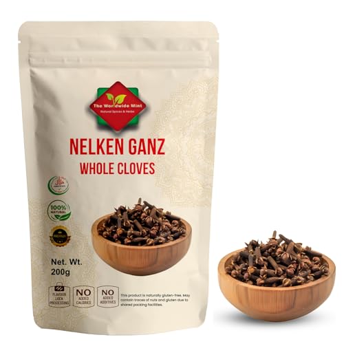 Ganze Nelken I Premium-Qualität I Sonnengetrocknet in Bio-Umgebung | Indonesisch | 200 g