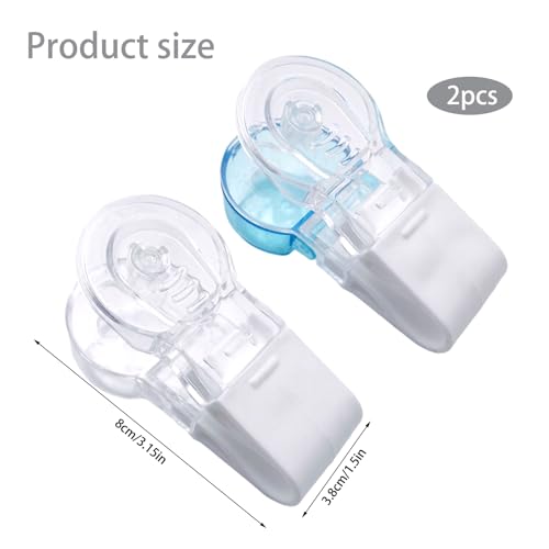 2 stuks draagbare pillenverwijderaar, opbergdoos voor pillendispenser, draagbare tabletdispenser, pillenverpakkingen, gemakkelijk te nemen pillen voor ouderen, personen met zwakke senior artritis - Afbeelding 3