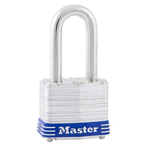 Master Lock 3DLF Long Shackle Padlock, w/ 1-1/2 Inch. Shackle