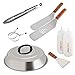 Produktbild Onlyfire FPA-5117 Professionelles BBQ Grillspachtel Set Grillwender Ideal für Plancha Kochplatte, mit einem 30,5cm Schmelzdom, 9 Stück