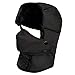 LETHMIK Winter Trapper Ushanka Hat Unisex Faux Fur Waterproof Hunting Hat with Breathable Mask Black