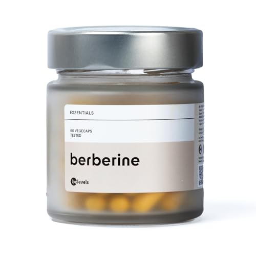 Berberina Pura 800mg Natural - Extracto de Raíz Concentrado de Berberis Aristata - Berberina en Comprimidos para 2 Meses - Vegano Sin Gluten ni Lactosa - 60 Cápsulas - be levels - berberine