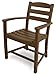 POLYWOOD TD200TE La Casa Cafe Teak Outdoor Dining Arm Chair