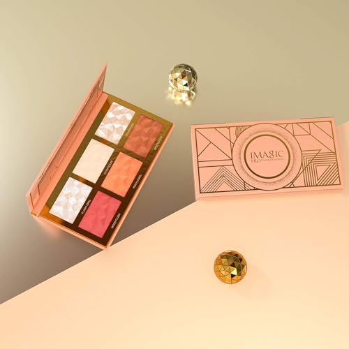 IMAGIC PROfessional Makeup Pallete for women, 6 MY COLOR HIGHLIGHT,BLUSH AND CONTOUR PALETTE 24g - Image 6