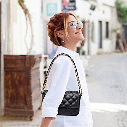 2 Pezzi Cinturino a Catena in Pelle Borsa a