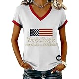 250 Anniversary USA Shirt Women American Flag Blouse...