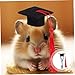 BESPORTBLE Cute Knitted Pet Doctor Hat Graduation Tassel Hat for Small Animals for Hamster Guinea Ferret Puppy Dog Graduation Photo Props