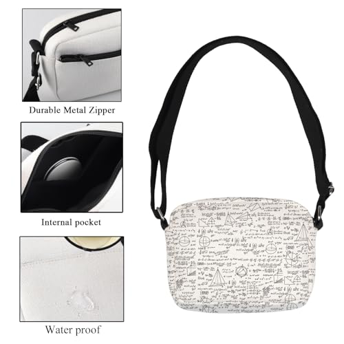 CMNIM Maths Llama Lover Gifts Llamas Maths Crossbody Bag Funny Llamas Maths Gifts for Maths Teacher Mathematics Shoulder Bag3