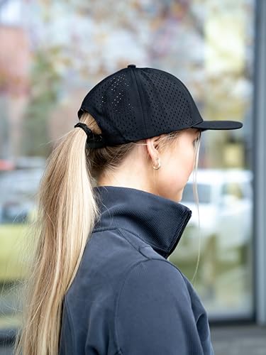 Image of Glendora 5‑Panel High‑Crown Snapback Hat - Lightweight Mesh Back, Flat Brim, Adjustable, Stylish Unisex Hat