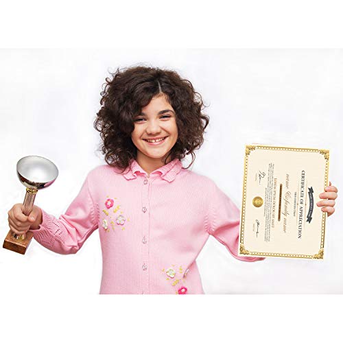 Chinco Certificate Paper Gold Foil Metallic Border Blank Award Certificate For Recognition Appreciation, Laser And Inkjet Printer Compatible, 11 X 8.5 Inches (50 Pieces) #TOP3