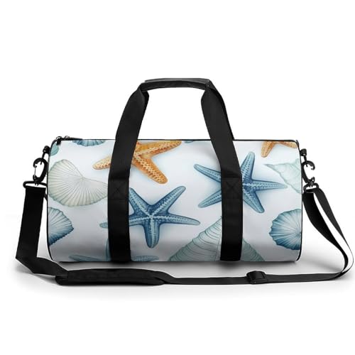 Sac de voyage grande capacité blanc de 45 cm pour le sport et le yoga en toile