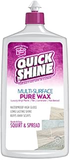 Quick Shine Pure Floor Wax 27oz | A Buffable, Waterproof Finish for Regular and Hardwood Floors | Restore Protect Refresh
