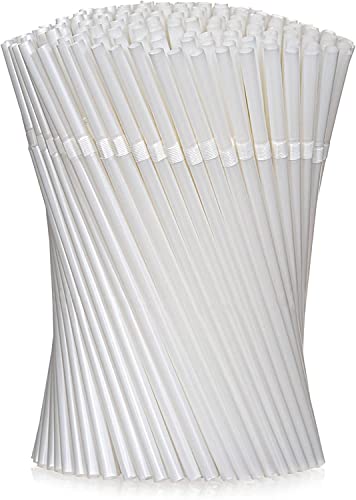 200pcs-PLA-Strohhalm ,Bunt knickbare trinkhalme,Trinkhalme auf Pflanzenbasis, biologisch abbaubar, 100 % kompostierbar,Trinkhalme, super stark,für Zuhause, Büro und Restaurant Party (Weiß) Cover