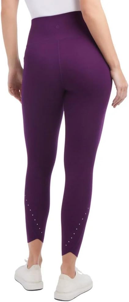 Danskin Women's Workout Yoga Pants - High Waisted Active Leggings (US, Alpha, X-Large, Regular, Regular, Bright Plum) - Image 3