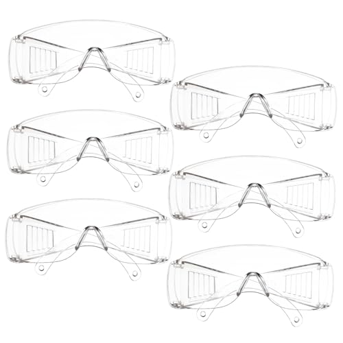 PRETYZOOM Anti-fog for Lab Construction Workers 6 Pack Full Coverage Protective Eyewear