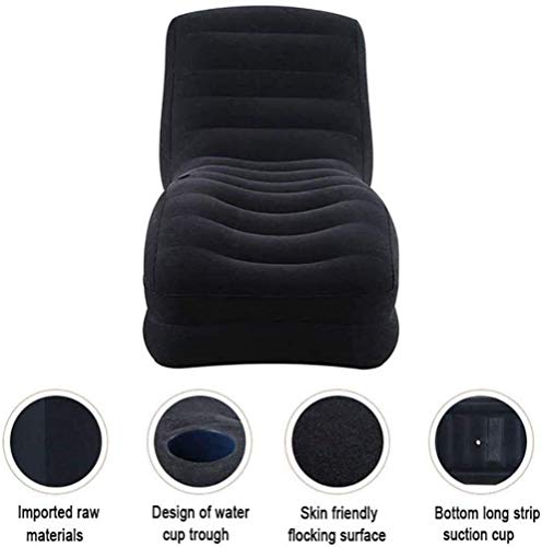 Chaise longue gonflable pliable pour camping balcon et jardin - 7