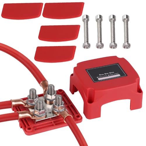 Generic - Bloc de Connexion Rail Electrique - Bloc de Distribution Barre de Bus 48V Minus Pôle | Robuste Voiture Rapide pour Accessoires Solaire Moto Scooter Véhicule Répartiteur d'alimentation Caravane Boîte