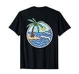 Photo Gallery surfista retrò vintage palm tree beach big wave maglietta Photo Gallery surfista retrò vintage palm tree beach big wave maglietta