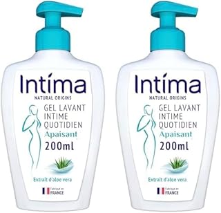 Intima - Gel Intime Femme Apaisant à l'Aloe Vera - 200 ml (Lot de 2)
