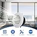 Wadoy 4 Inch Soffit Exhaust Vent Kit for Bathroom Exhaust Fan, Round Vent Cover Air Vent with Built-in a Fly Screen for Bathroom Office Home Eve Dryer Vent