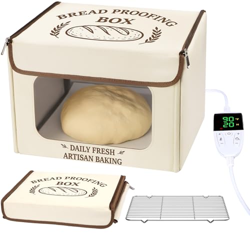 Antner Folding Bread Proofing Box with 70-131°F Temp Control...