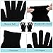 CUGBO 24 Pairs Black Winter Warm Knit Magic Gloves Work Gloves for Unisex Adults-One Size Fits All