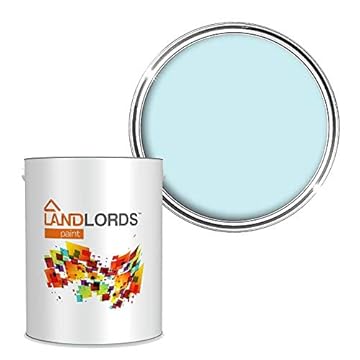 Landlords Weather Shield Milky Blue Smooth Masonry Paint | 5L in 30+ Colours | Storm Proof, Scrub Resistance & Waterproof | Weatherproof Technology Designed with Acrylic Resin for Ultimate Protection