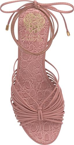 Image of Vince Camuto Lory Ankle Wrap Kitten Heel Sandals
