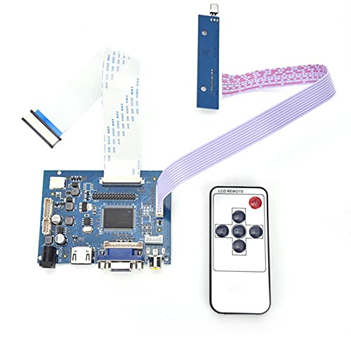 Image of LCD Driver Board, VGA 2AV Reversing Driver Board Compatible for 7inch AT070TN92 800x480 LCD Display Motor Driver Board, Computer Monitor Stands