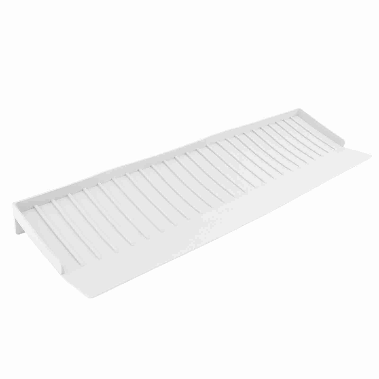 Sink Protectors for Kitchen Sink, Kitchen Sink Splash Guard, Silicone Faucet Handle Drip Catcher Tray, Faucet Handle Drip Catcher Tray, Countertop Protector Kitchen Sink (White)