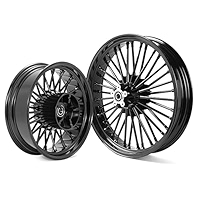 Amazon.com: TOFR 21x3.5 18x5.5 Chrome Front Rear Wheels Rims 