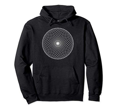 Una vista a volo d'uccello del torus mandala dall'aspetto geometrico di pasta o ciambella