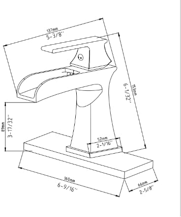 Miniatura 5 de Grifo de baño dorado de 3 agujeros, grifo de lavabo de cascada generalizado con drenaje desplegable y mangueras de suministro de agua, grifo de
