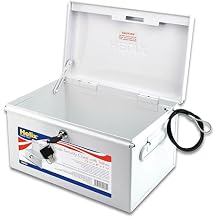 Helix All-Metal Lockable Drugs Security Chest, Includes Metal Tether and Mounting Hardware, 132480