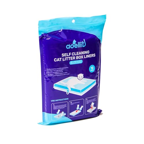 AOELLIT Forros de caixa de areia com 12 unidades, sacos de lixo compatíveis com refis de caixa de ar