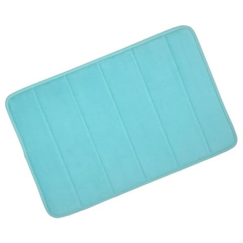 Microfibre Memory Foam Bath Mat Lagoon Cover