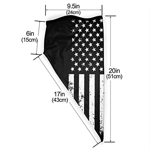 Neck Gaiter Warmer Windproof Face Mask Ironworker American Flag