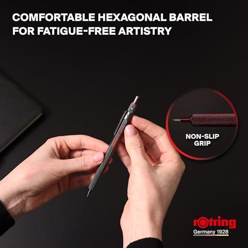 Rotring 600 Full-Metal Body 0.7mm Mechanical Pencil, Black, for Precise Ruler-Based Drawing by Rotring - Image 5
