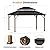 Modern Shade The Horizon Permanent Hardtop Gazebo 12' x 14' w/ 4 LED Lights, Outdoor Gazebo w/Galvanized Steel Double Roof, Patio Gazebo w/Decor Hooks, Mosquito Nettings, Wood-Looking
