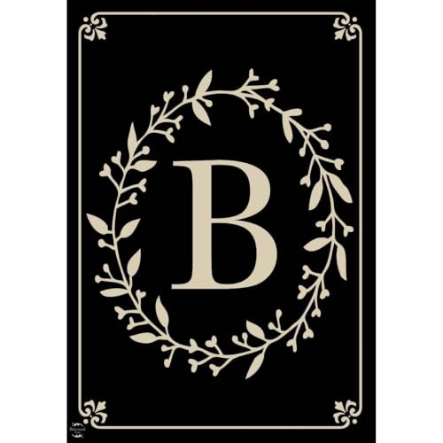 Briarwood Lane Everyday Double Sided House Flag 40x28 For Outdoor Classic Monogram Letter B Double-Sided House Flag
