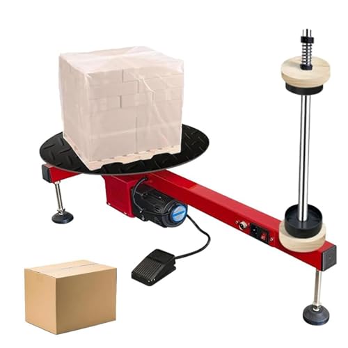 Mesa de enfardado eléctrica de 60cm con plato de 40cm y capacidad de 100 kg
