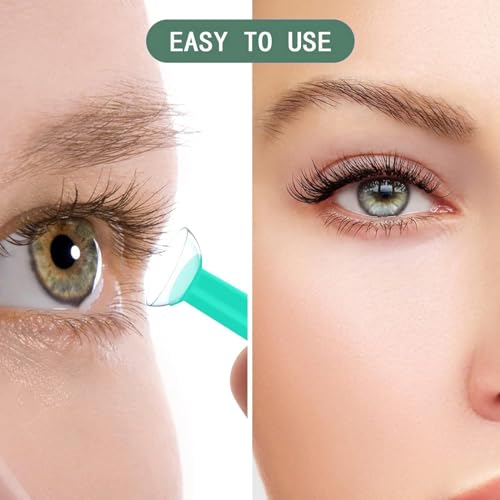 Ryaupy 4 Stück Silikon Kontaktlinsenentferner Kontaktlinsen Einsetzen Entfernen Werkzeug Augenlinsen Entfernen Applikator für Die Reise Heimgebrauch (4 Stück Grün)