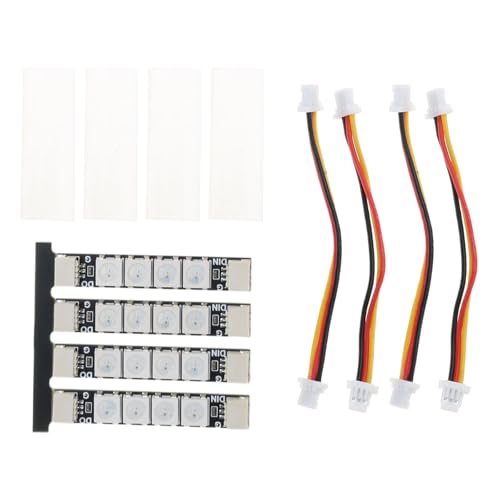 Tiras de luces LED 2812 para drones con iluminación programable FPV Quadcopter pack de 4 5