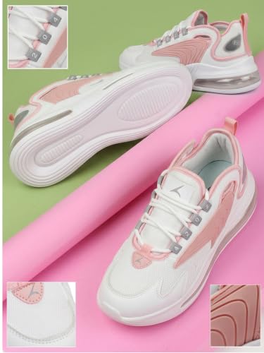 Image of TRACER Women's Running Shoes, Lightweight, Breathable, Athletic Shoes, Comfortable Gym, Walking, Jogging, Training Footwear, for Everyday Use, Available in Sizes 3 to 8 UK