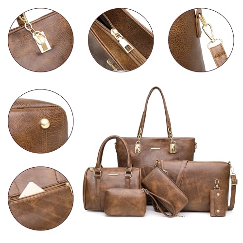 Image of 2E-youth Designer Purses and Handbags for Women Satchel Shoulder Bag Tote Top Handle Bag