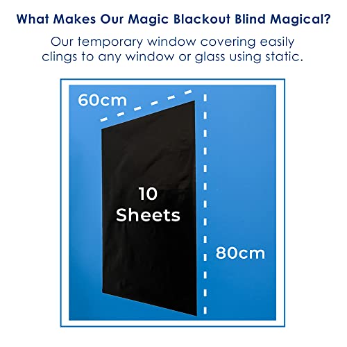 Temporary Blinds for Windows - Static Black Out Blinds for Bedroom, Travels, Office, & Nursery Room - 8 Metres Blackout Blind by Magic Whiteboard - Cosy Home Interiors Temporary Blinds for Windows - Static Black Out Blinds for Bedroom, Travels, Office, & Nursery Room - 8 Metres Blackout Blind by Magic Whiteboard - Image 5