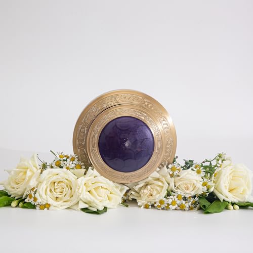 Image of Cremation Urn for Human Ashes - Adult Brass Urn for Men or Women up to 200lbs - Handcrafted Memorial Burial Urn - Suitable for Funeral or Display