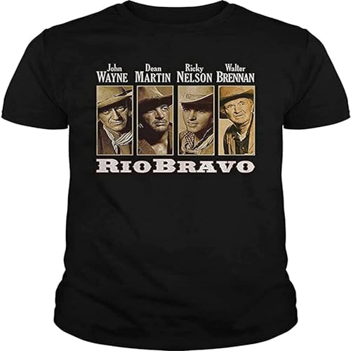 Rio Bravo Dean Martin John Wayne Walter Brennan G Star T Shirt S Damens Pour Black L