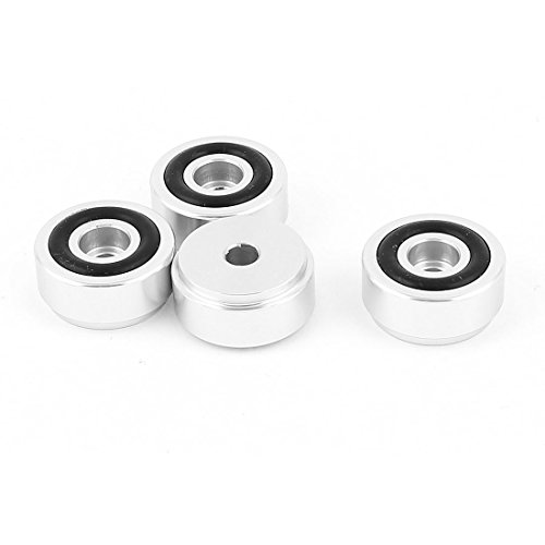 uxcell アンプリファイア メガホン 4 シルバートーン アルミCD PCスピーカーアンプ足パッド 防振ゴムマット 20x10mm（Amazon）